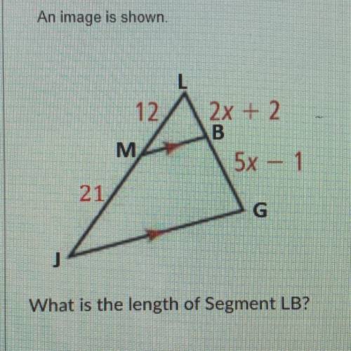 What is the length of Segment LB