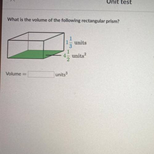HELP PLEASE I REALLY NEED HELP

what is the volume of the following rectangular prism?
4/12 un