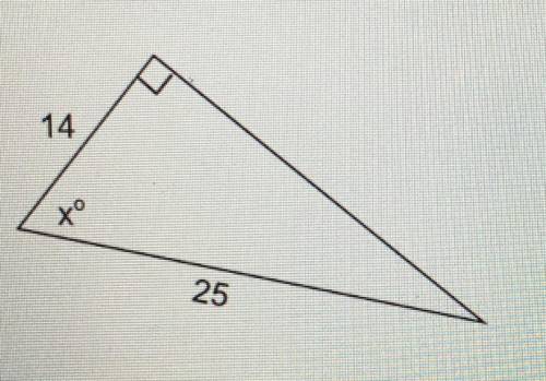 Which of the following is the correct value for x?