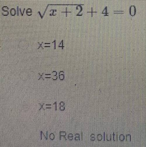 Solve the square root