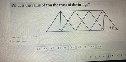 What is the value of t on the truss of the bridge, help please