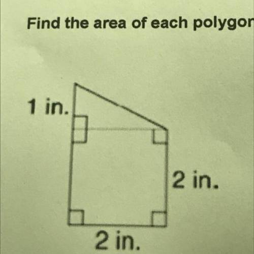 Find the area of the polygon pls help