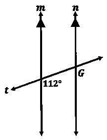What is m∠G and what fact can be used to justify your answer?

A.68°; Vertical Angles
B.68°; Corre