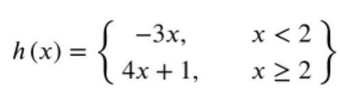 Two piecewise functions are shown below.

What is the value of 3h(2) + 4g(1)?
A.39
B.28
C.10
D.-6