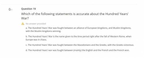 Which of the following statements is accurate about the Hundred Years' War?