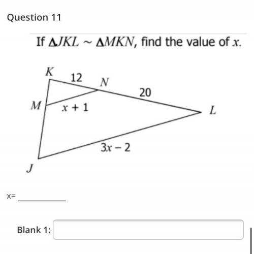 What is the value of x?
will mark brainliest