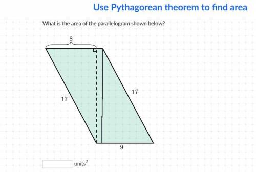 Use Pythagorean theorem to find area. Help!! ;-;