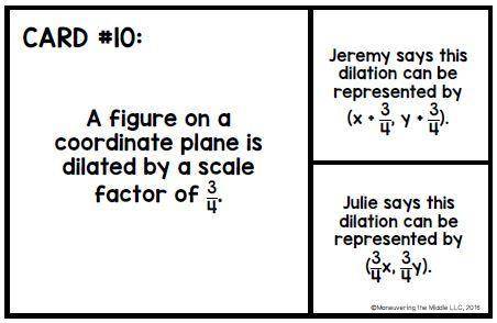 Who is correct Julie or Jeremy