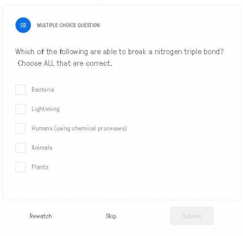Which of the following are able to break a nitrogen triple bond?