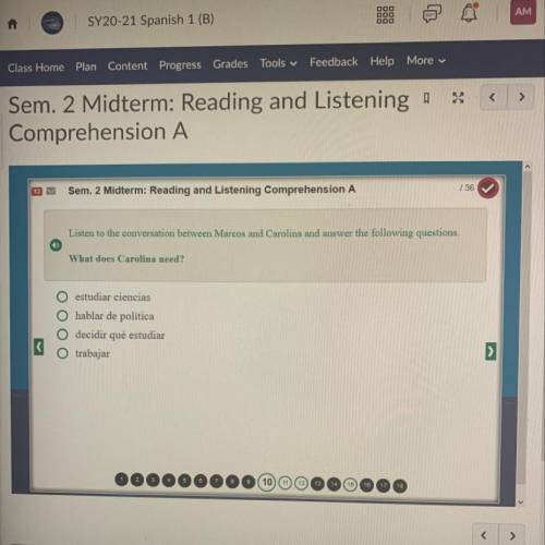 Semester 2 Midterm: Reading And Listening ComprehensionPlease help ASAP will brainliest Please on