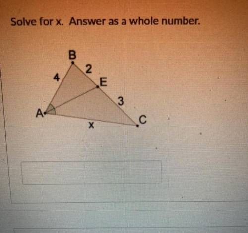 Solve for x. Answer as a whole number.