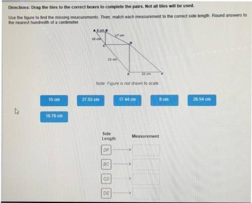 Need help!what are the answers for the measurements?​