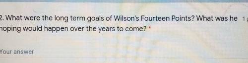 What were the long term goals of Wilson's Fourteen points? What was he hoping would happened over t