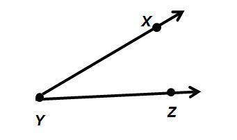 Look at this figure. Which of these can all be found on the figure? point Y, ray YZ, angle XYZ poin