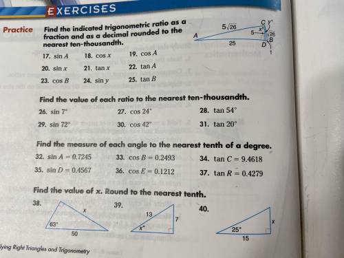 I need all of the even numbered questions pls. 
No need for explanation, except for 38 and 40