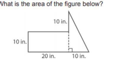 What is the area for this figure?