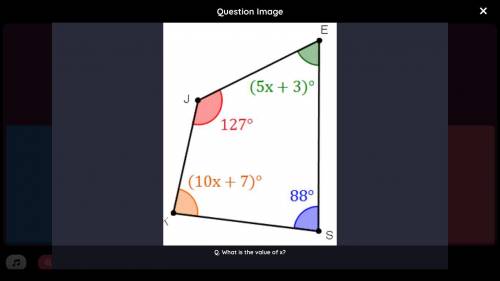 What the value of x explain it and work out the problem