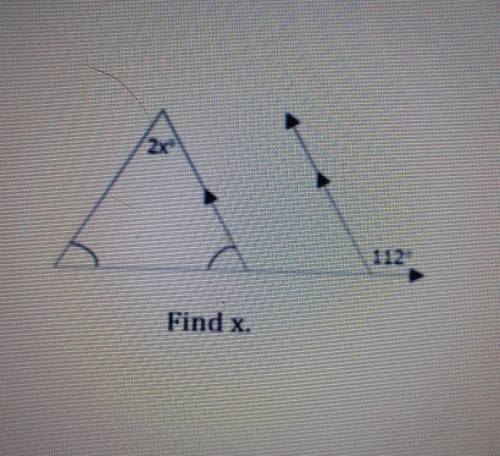 I have to find x but I am not sure how to? ​
