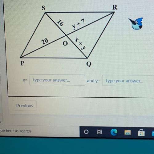 Solve for x and y 
Pls help it’s timed