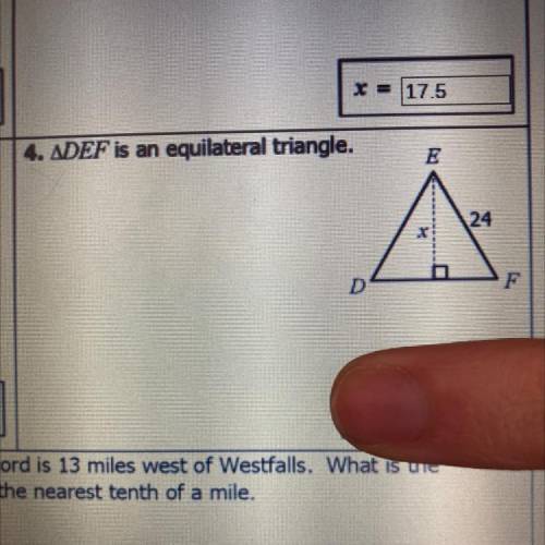4. ADEF is an equilateral triangle.
E
24
D
F
PLEASE ONLY HELP IF YOU KNOW IT!