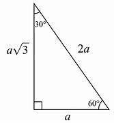 Find the exact value of the length of the hypotenuse.