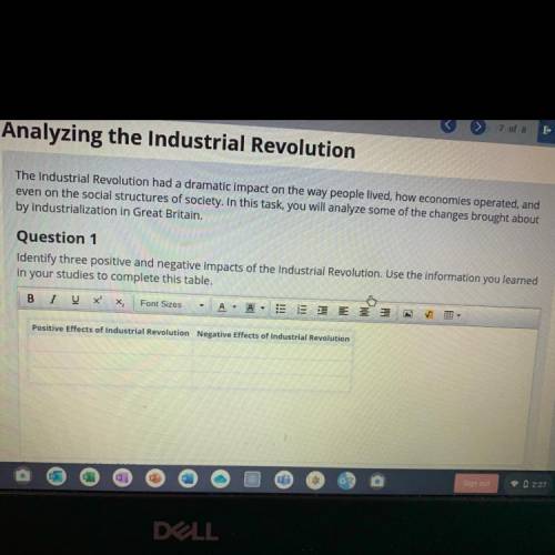 Analyzing the Industrial Revolution

The Industrial Revolution had a dramatic impact on the way pe