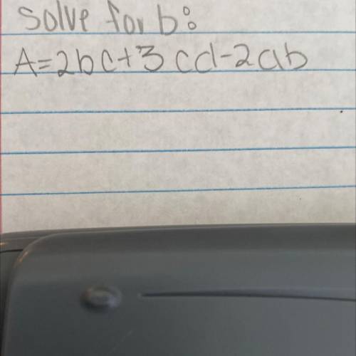Solve for B please show work
