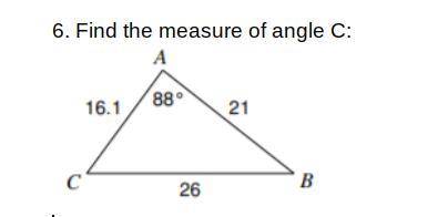 Find the measure of angle C
Please help i need it ASAP :)