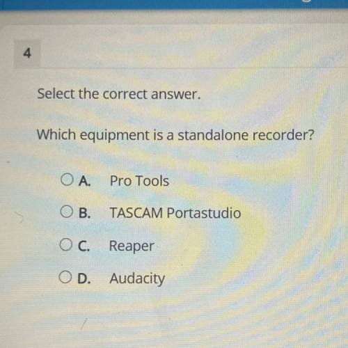 Which equipment is a standalone recorder?