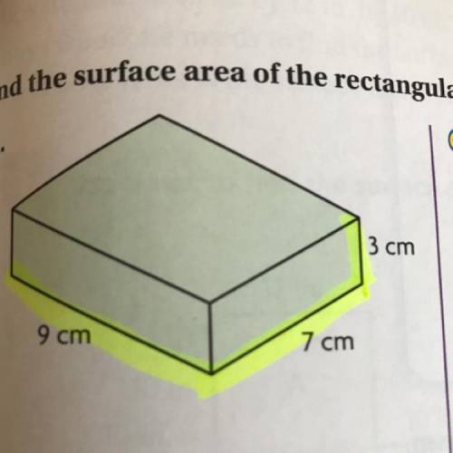 Find the surface area of the rectangular prism.
HELP ME PLS ASAP PLS PLZ