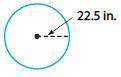 Find the circumference of the circle. Use 3.14 for π. Round to the nearest hundredth, if necessary