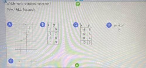 Please help me!! Just look at the picture and help me with which ones a functions!