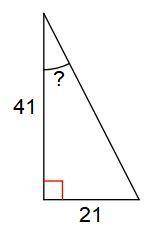 HELP DUE IN 30 MINS!

Use right triangle trig to solve for the missing angles. Round all answers t