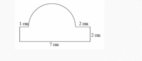 Calculate the area of the figure in square centimeters.