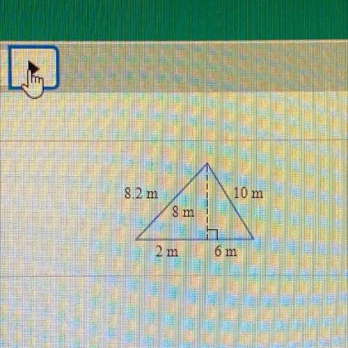 Find the area of the triangle.
Area= 
(Simplify your answer)
