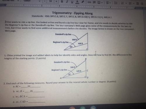 I need help on how to do this. You don't have to do my project. Just take the triangle on the probl
