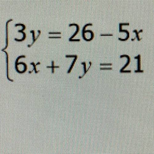 30 POINTS find the answer using elimination method! I need help and I don’t understand! The answer