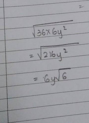 What is the square root of 36x6y2​