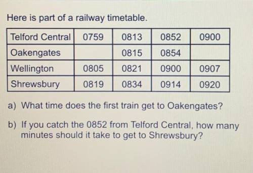 What time does the first train get to oakengates? Can you help me please