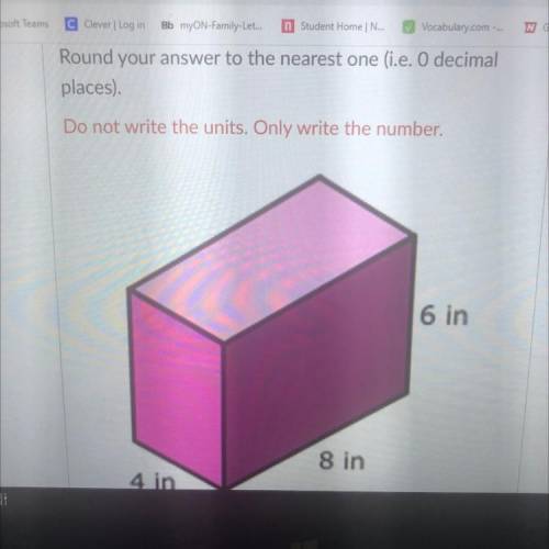 I have to find the area of this rectangular prism pls help!!