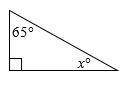 What is the value of x in the figure below?