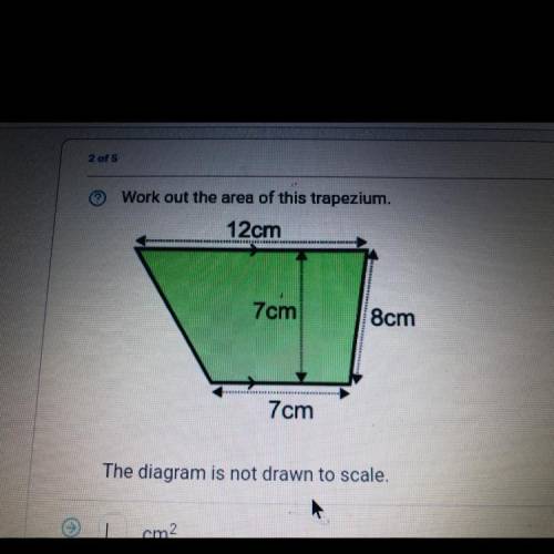 Someone pls help solve the area of this trapezium