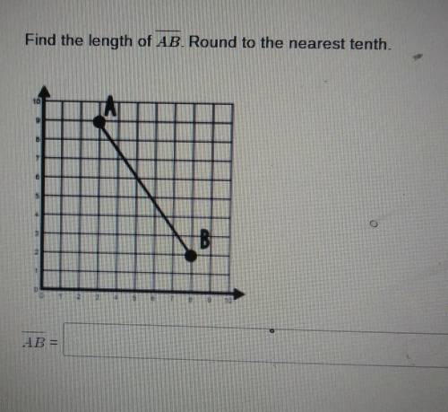 Find the length of AB. Round to the nearest tenth. AB=​