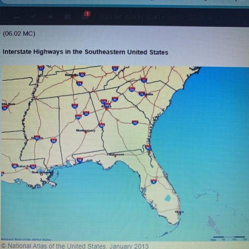 Interstate Highways in the Southeastern United States

The data on the map most directly relate to
