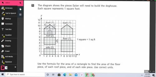 REPOST BECAUSE I FORGOT TO PUT PICTURE.

NEED HELP.
The diagram shows the pieces Dylan will need t