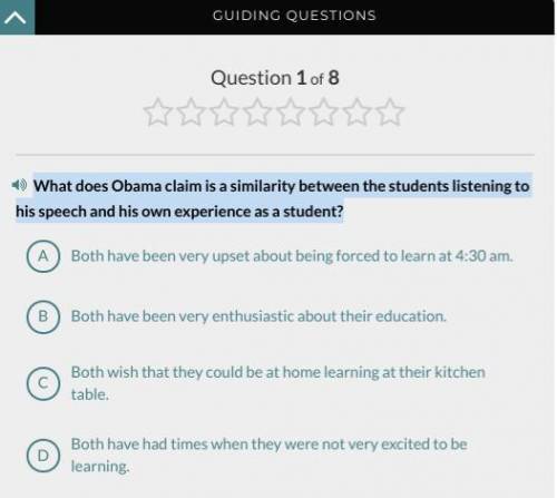 What does Obama claim is a similarity between the students listening to his speech and his own expe