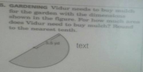vidur needs to buy mulch for the garden which is the dimensions shown in the figure for how much ar