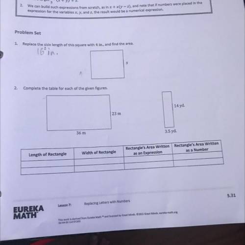 Lesson 7 module 4 grade 6 please help me