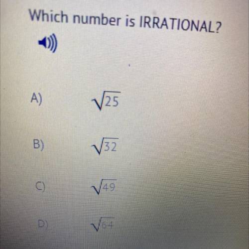 Which number is IRRATIONAL