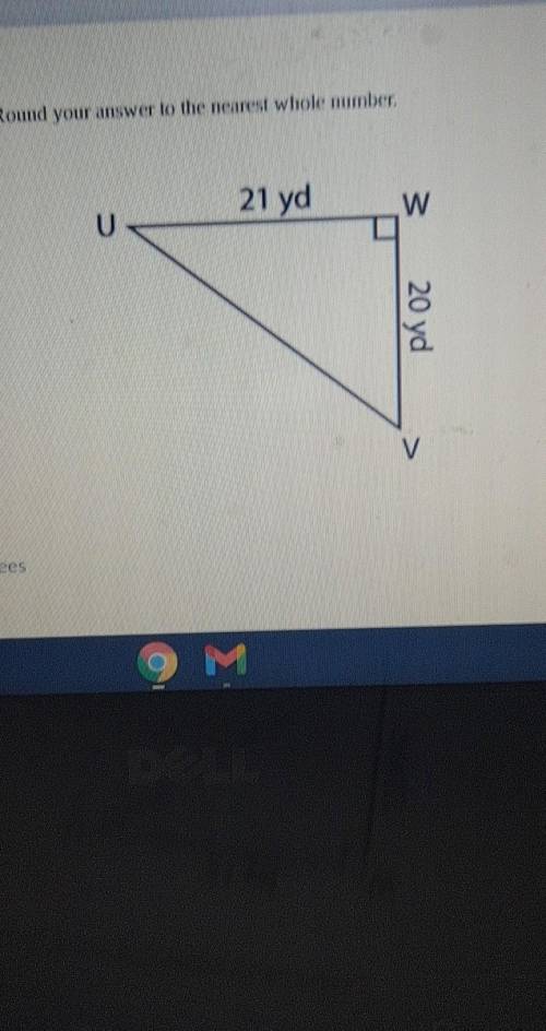 Using the triangle below find the measure of angle B round your answer to the nearest whole number
